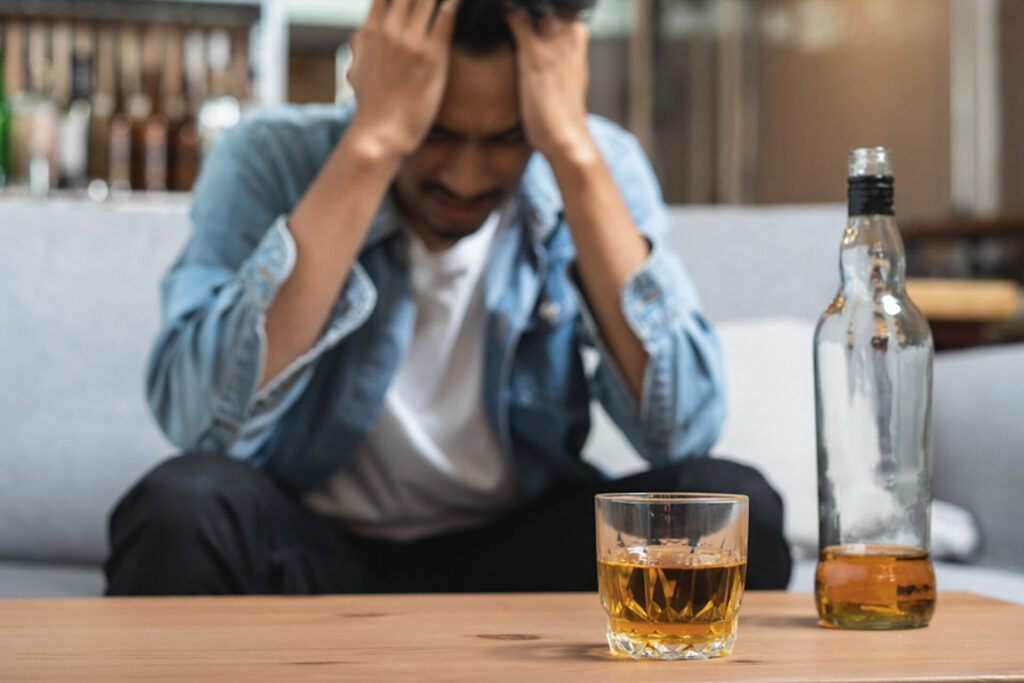 Man In Need Of Alcohol Addiction Treatment